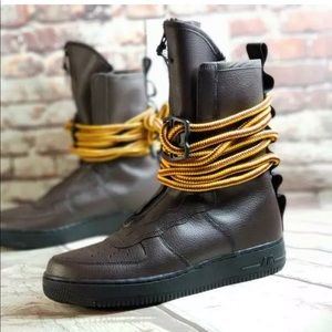 Nike Air Force one leather boots